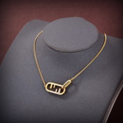 In stock overseas celebrity favorite necklace 2023SS FENDI FENDI